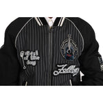 Dolce & Gabbana Black DD58 SG62 Sequined Beaded Jacket JKT2241-52