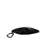 Dolce & Gabbana Black Nylon Logo Plaque Keyring Pouch Clutch Bag