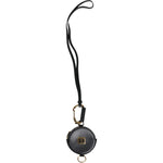 Dolce & Gabbana Black Round Leather DG Logo Coin Purse Lanyard Wallet BAG4199