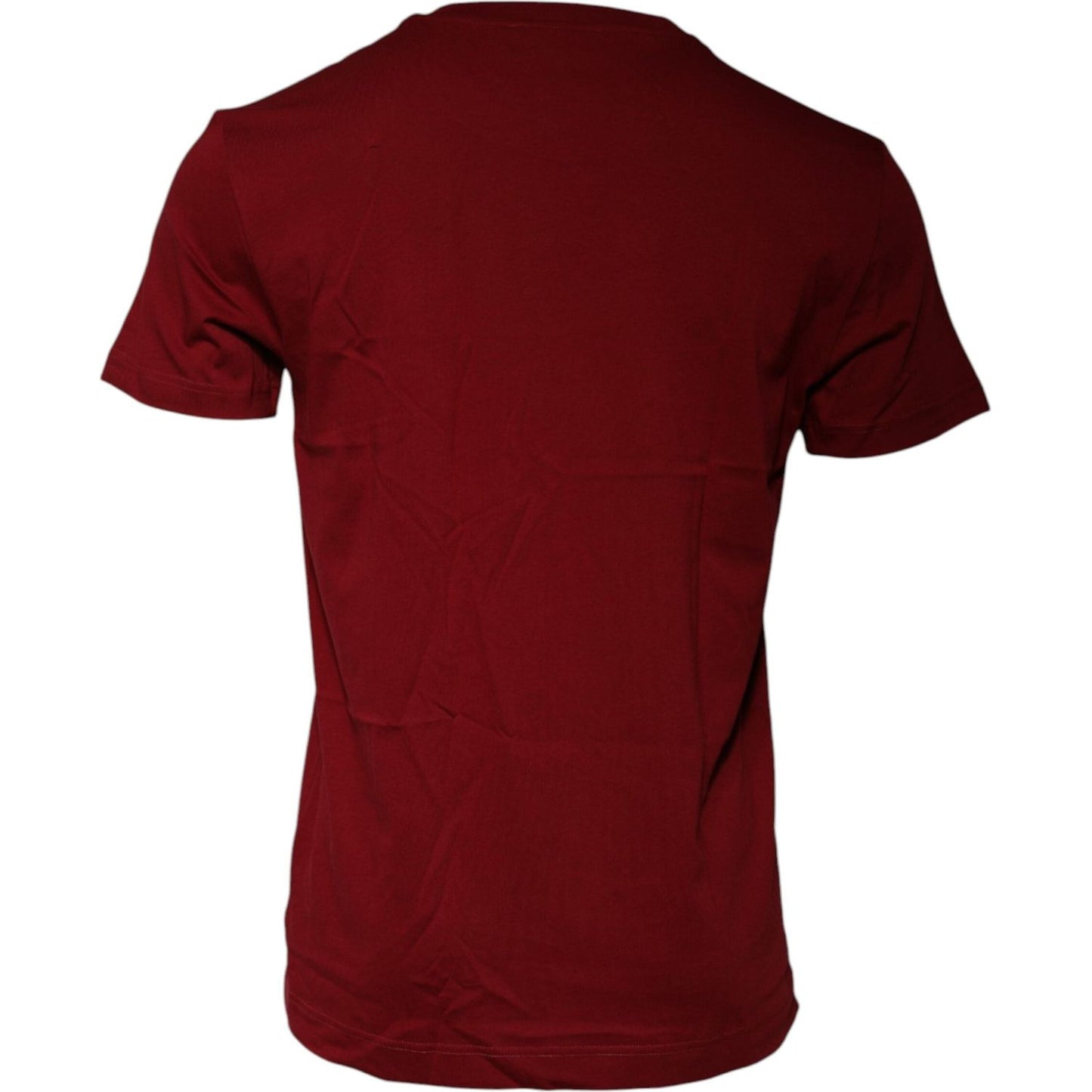 Dolce & Gabbana Maroon Logo Crew Neck Short Sleeves T-shirt TSH86713-50