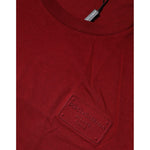 Dolce & Gabbana Maroon Logo Crew Neck Short Sleeves T-shirt TSH86713-50