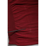 Dolce & Gabbana Maroon Cashmere Crew Neck Pullover Sweater TSH86716-54