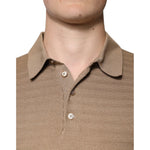Dolce & Gabbana Brown Collared Short Sleeves Polo T-shirt TSH86918-44