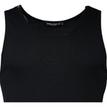 Dolce & Gabbana Black Cotton Sleeveless Round Neck Tank T-shirt TSH87445-50