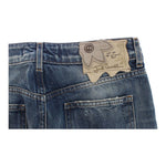 Cavalli Elegant Flare Fit Blue Denim Jeans Cavalli Dark Slate Gray
