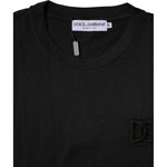 Dolce & Gabbana Black Cotton Crew Neck Short Sleeves T-shirt TSH87455-48