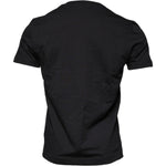Dolce & Gabbana Black Cotton Crew Neck Short Sleeves T-shirt TSH87648-48