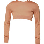 Dolce & Gabbana Beige Wool Crewneck Pullover Cropped Sweater TSH87662-48