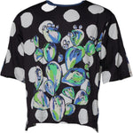 Dolce & Gabbana Black White Printed Cotton Crew Neck T-shirt TSH87664-50