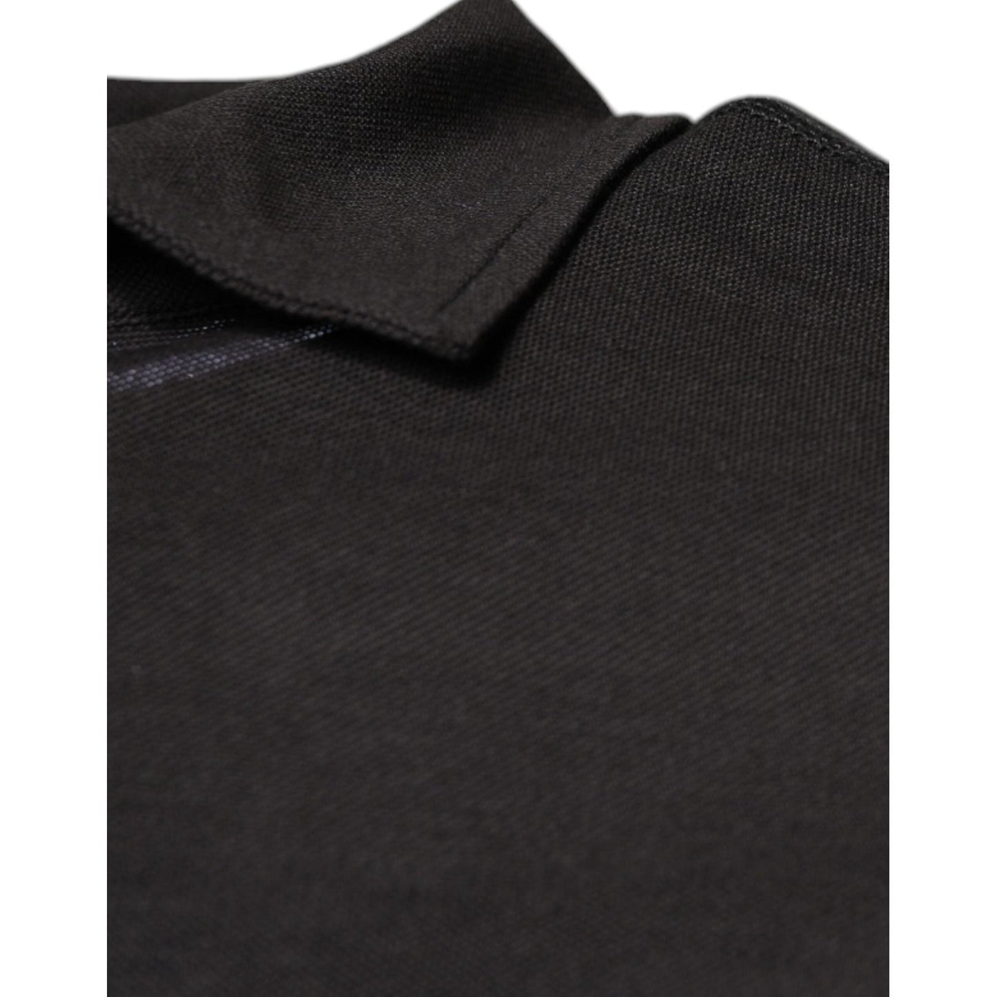 Dolce & Gabbana Dark Gray Collared Short Sleeves Polo T-shirt TSH87666-50