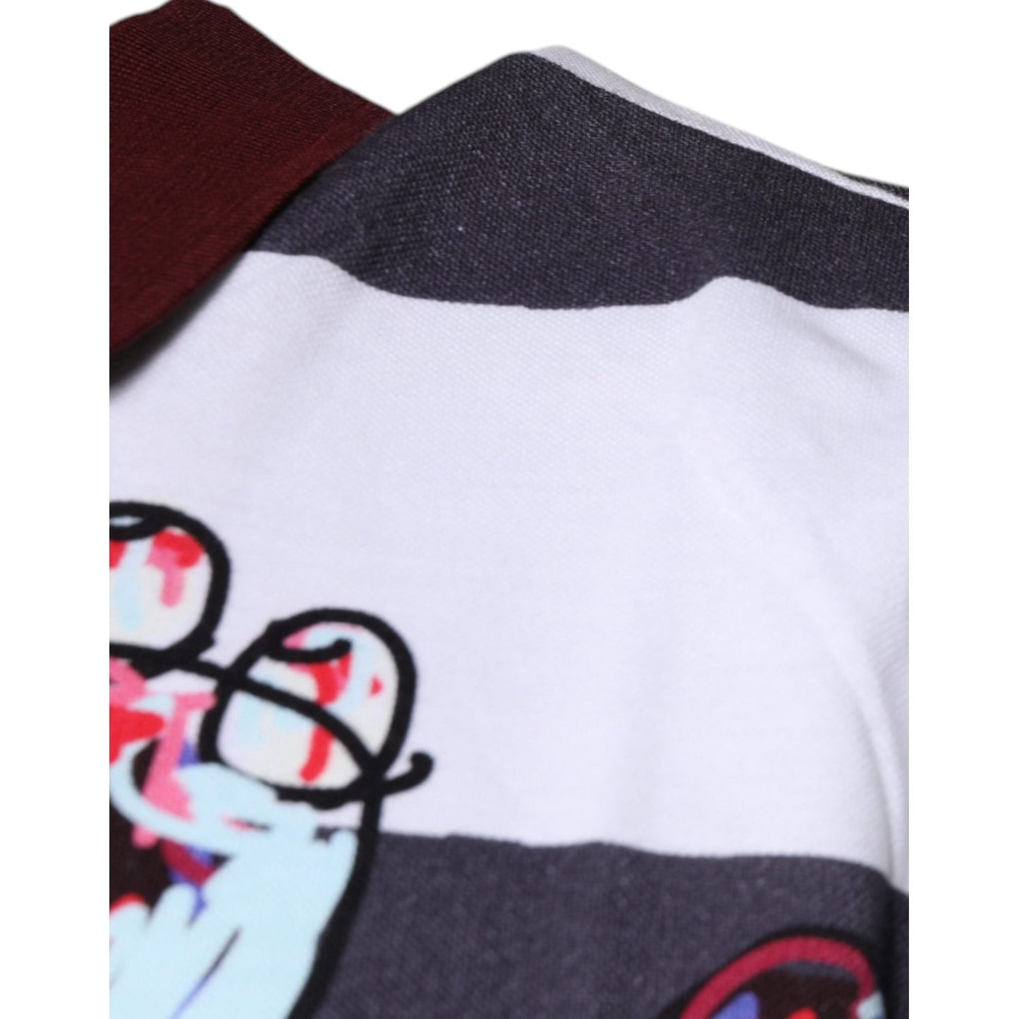 Dolce & Gabbana Multicolor Graphic Collared Polo T-shirt TSH87670-52