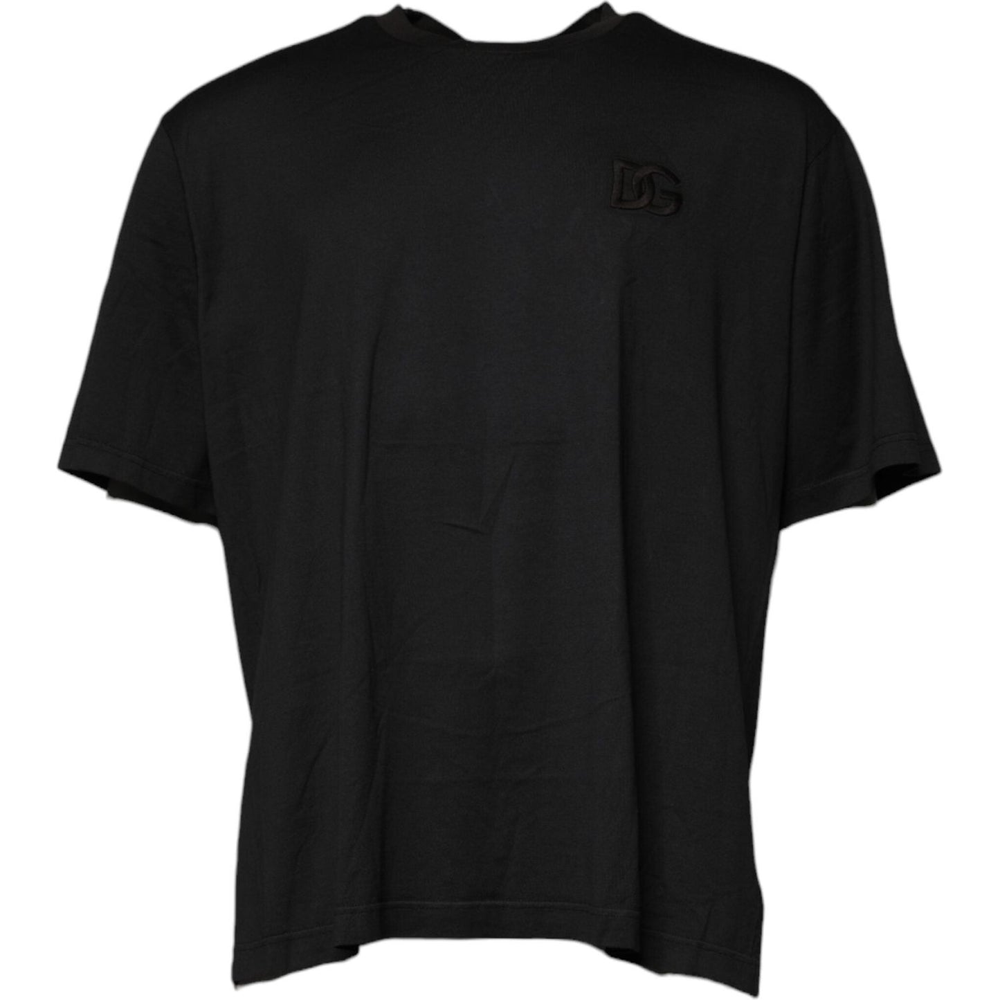 Dolce & Gabbana Black Logo Crew Neck Short Sleeves T-shirt TSH87684-58