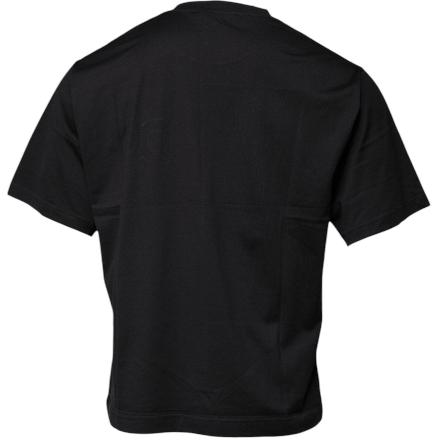 Dolce & Gabbana Black DG Logo Print Cotton Crew Neck T-shirt TSH87686-50