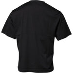 Dolce & Gabbana Black DG Logo Print Cotton Crew Neck T-shirt TSH87686-50