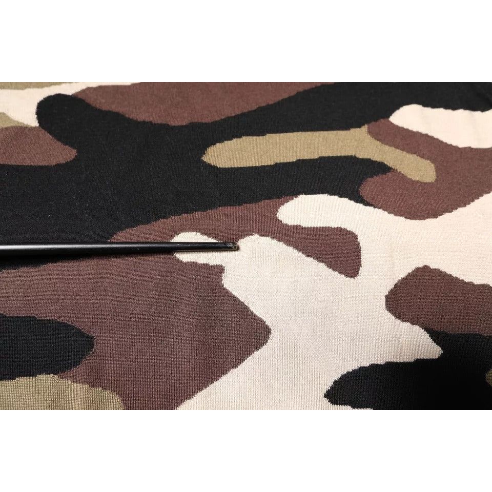 Dolce & Gabbana Multicolor Camouflage Collared Polo T-shirt TSH87706-50