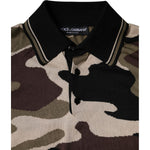 Dolce & Gabbana Multicolor Camouflage Collared Polo T-shirt TSH87710-50