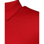 Dolce & Gabbana Red Cashmere Collared Pullover Sweater TSH87715-54