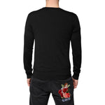 Dolce & Gabbana Black Cashmere Button Down Cardigan Sweater TSH87776-44