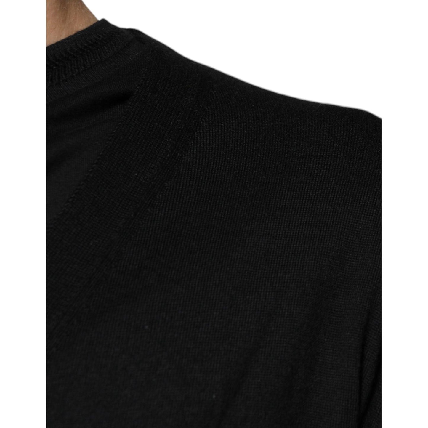 Dolce & Gabbana Black Cashmere Button Down Cardigan Sweater TSH87776-44