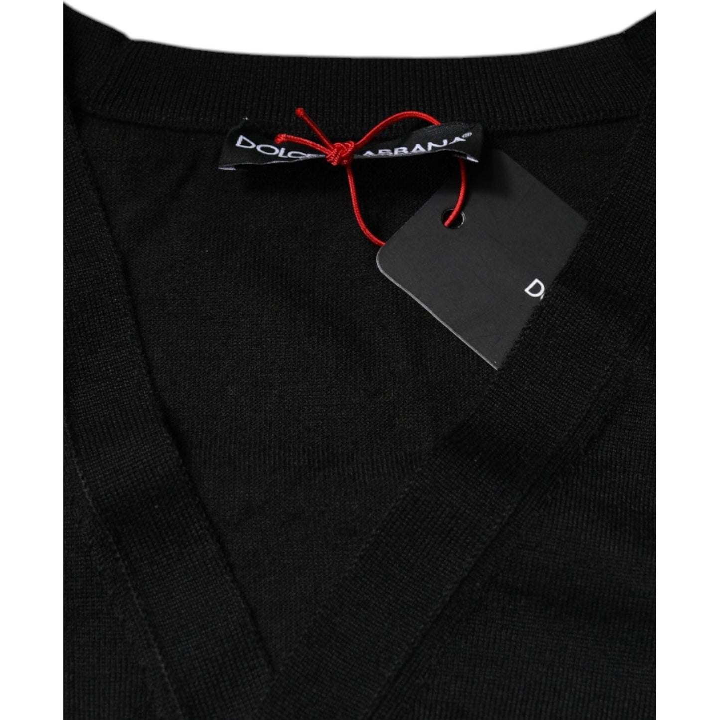 Dolce & Gabbana Black Cashmere Button Down Cardigan Sweater TSH87776-44