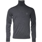 Dolce & Gabbana Gray Wool Logo Turtleneck Pullover Sweater TSH87779-48