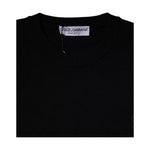Dolce & Gabbana Black Logo Wool Crew Neck Pullover Sweater TSH87783-50