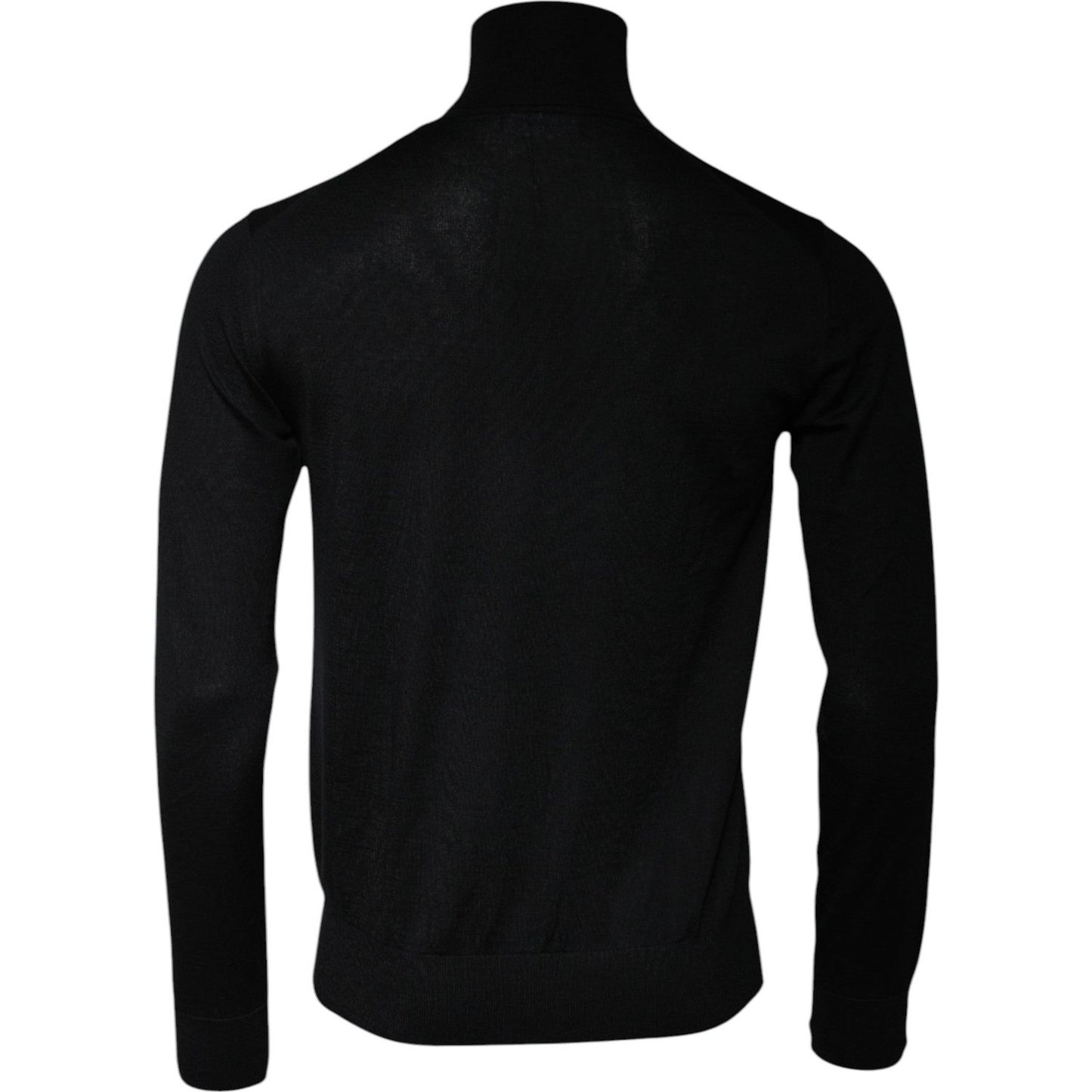 Dolce & Gabbana Black Cashmere Turtleneck Pullover Sweater TSH87786-48