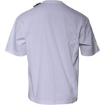 Balenciaga White Logo Cotton Jersey Crew Neck Short Sleeves T-shirt TSH878482-S
