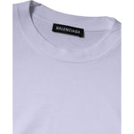 Balenciaga White Logo Cotton Jersey Crew Neck Short Sleeves T-shirt TSH878482-S