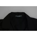 Dolce & Gabbana Blue Cotton Striped Pajama Lounge Shirt TSH4620-40