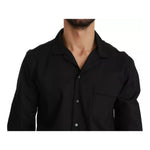 Dolce & Gabbana Blue Cotton Striped Pajama Lounge Shirt TSH4620-40