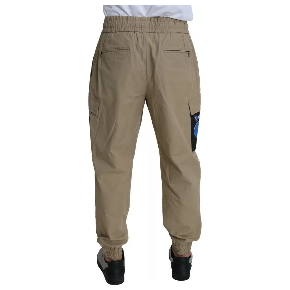 Dolce & Gabbana Beige Pin Up Print Cargo Pants PAN71497-48