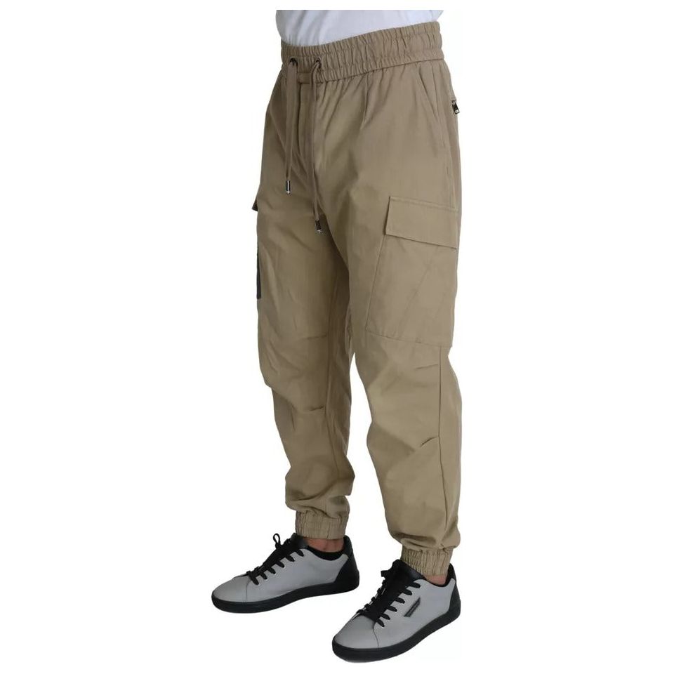 Dolce & Gabbana Beige Pin Up Print Cargo Pants PAN71497-48