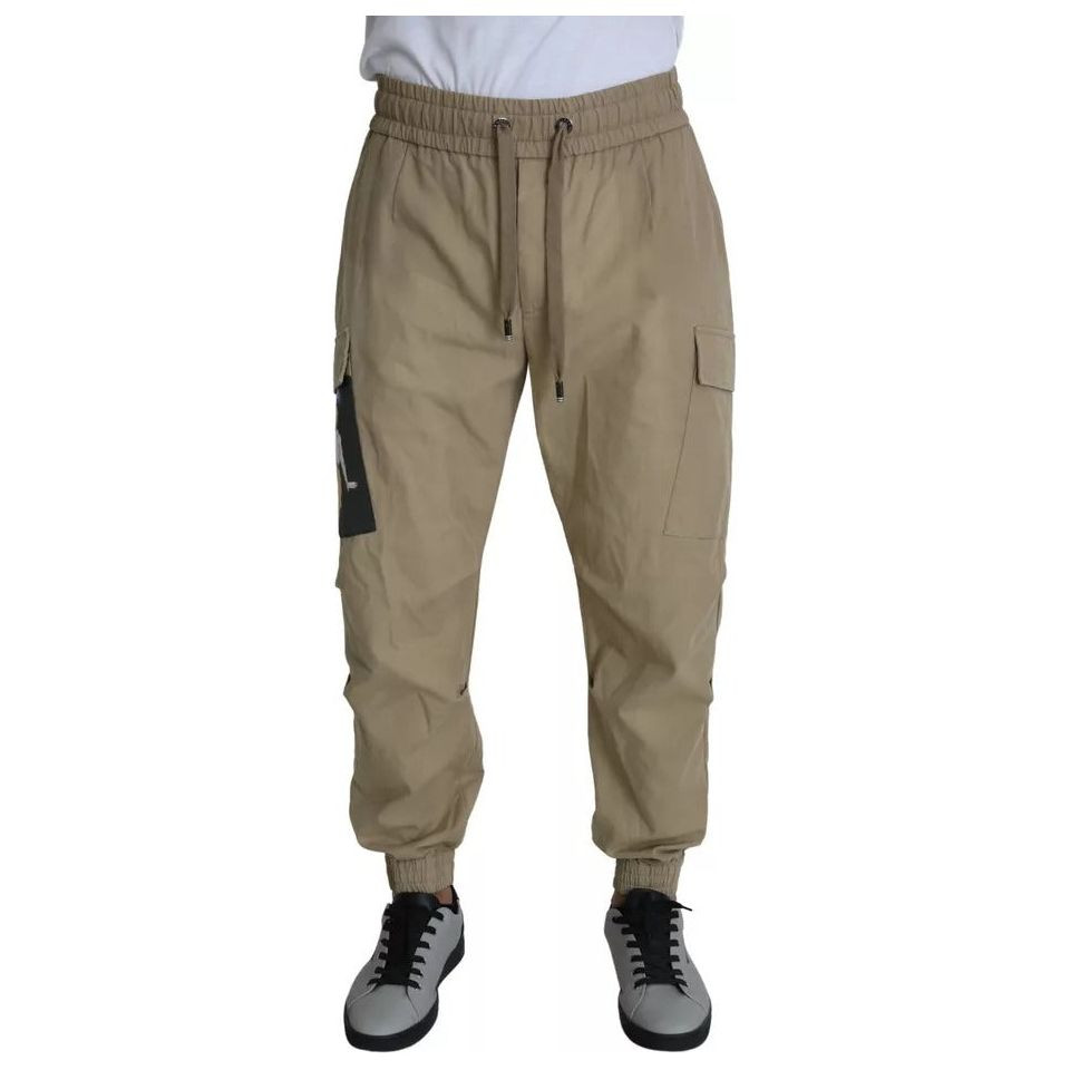 Dolce & Gabbana Beige Pin Up Print Cargo Pants PAN71497-48
