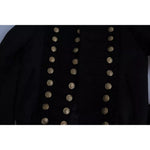 Dolce & Gabbana Black Button Embellished Military Jacket JKT2770-44