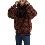 Dolce & Gabbana Red Beige Wool Oversize Hooded Pullover Sweater JKT2731-48