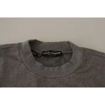 Dolce & Gabbana Gray Crown King Cotton Pullover Sweater TSH6407-44