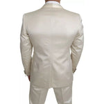 Dolce & Gabbana Beige Wool Crème 3 Piece SICILIA Shawl Suit KOS1801-44