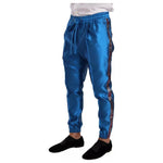 Dolce & Gabbana Blue Jacquard Silk Formal 2 Piece Set Suit KOS1867-48