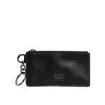 Dolce & Gabbana Black Calfskin Leather DG Logo Card Holder Wallet