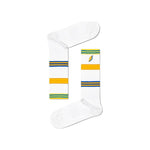 Happy Socks White Cotton Sock HA-8995400008-36-40
