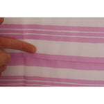 Dolce & Gabbana Pink White Striped Cotton Wrap Shawl Scarf