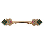 Dolce & Gabbana Gold Plated 925 Sterling Silver Crystal Collar Stop Brooch SMY100980
