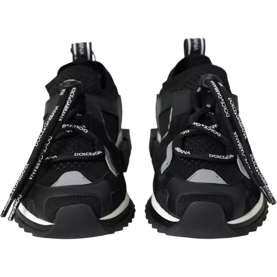 Dolce & Gabbana Black White Logo Sorrento Mens Sneakers Shoes MV4442-41