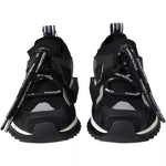Dolce & Gabbana Black White Logo Sorrento Mens Sneakers Shoes MV4442-41