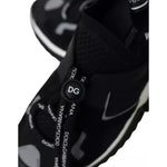 Dolce & Gabbana Black White Logo Sorrento Mens Sneakers Shoes MV4442-41