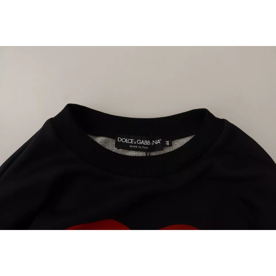 Dolce & Gabbana Black Cupid Print Hoodie Sweatshirt Sweater TSH6423-44