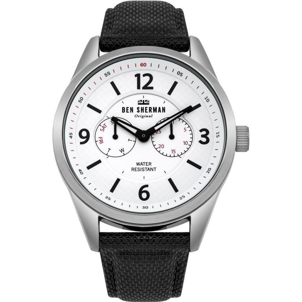 Ben Sherman Black Leather Watch BSWB069WBAC