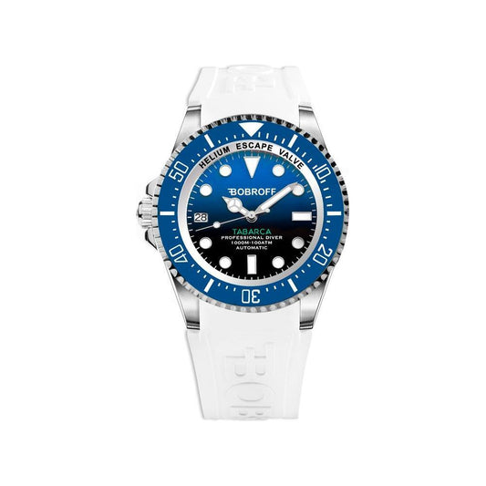 Bobroff White Rubber Watch