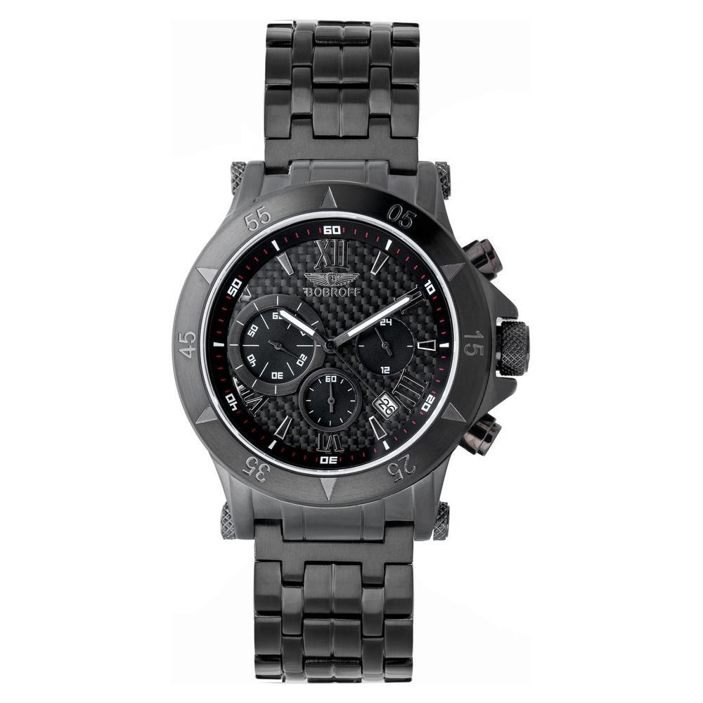 Bobroff Black Stainless Steel Watch BOBF1001M21MAC